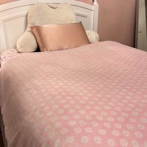 Pottery Barn Kids Minky Chamois Flower Duvet